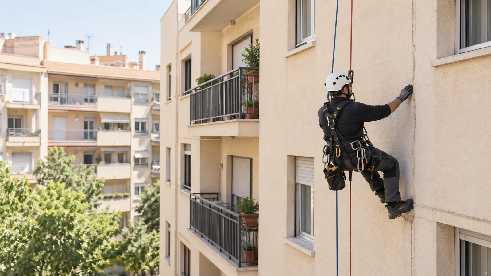 Trabajos verticales en Vilanova i la Geltrú